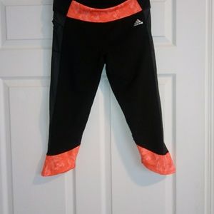 Adidas "climalite" cropped workout pants